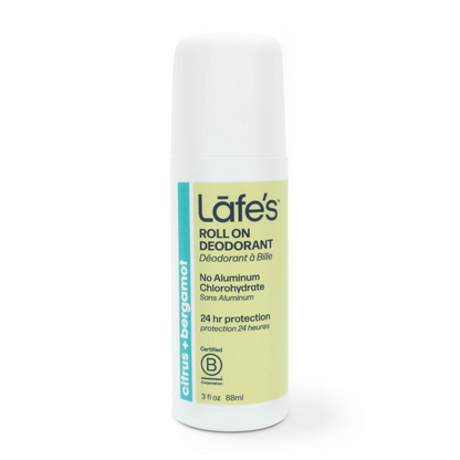 Lafe's Natural BodyCare  Roll-On Citrus & Bergamot Deodorant (2.5 fl oz) #27022