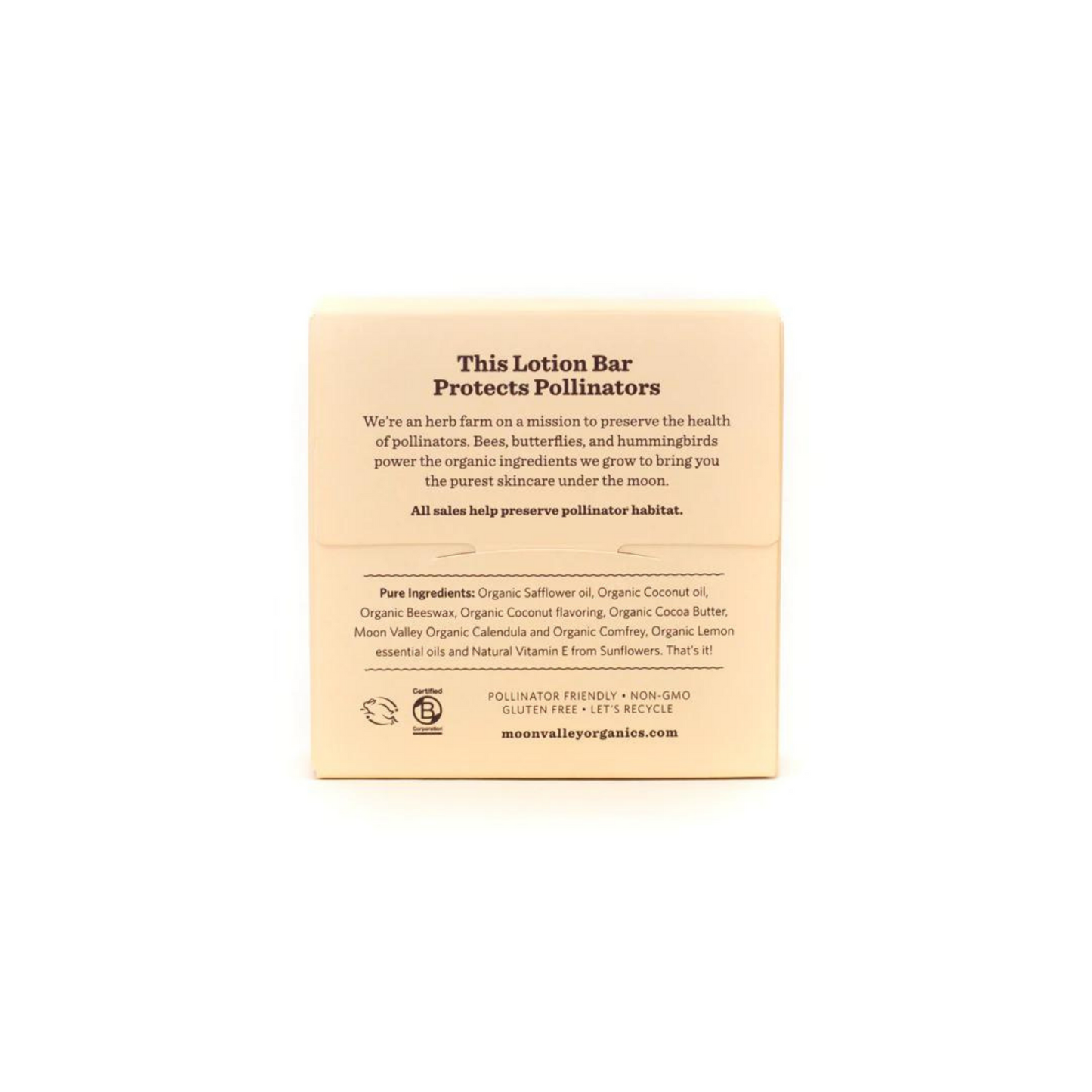 Moon Valley Organics Coconut Lemon Herbal Lotion Bar (1.9 oz) #10084945