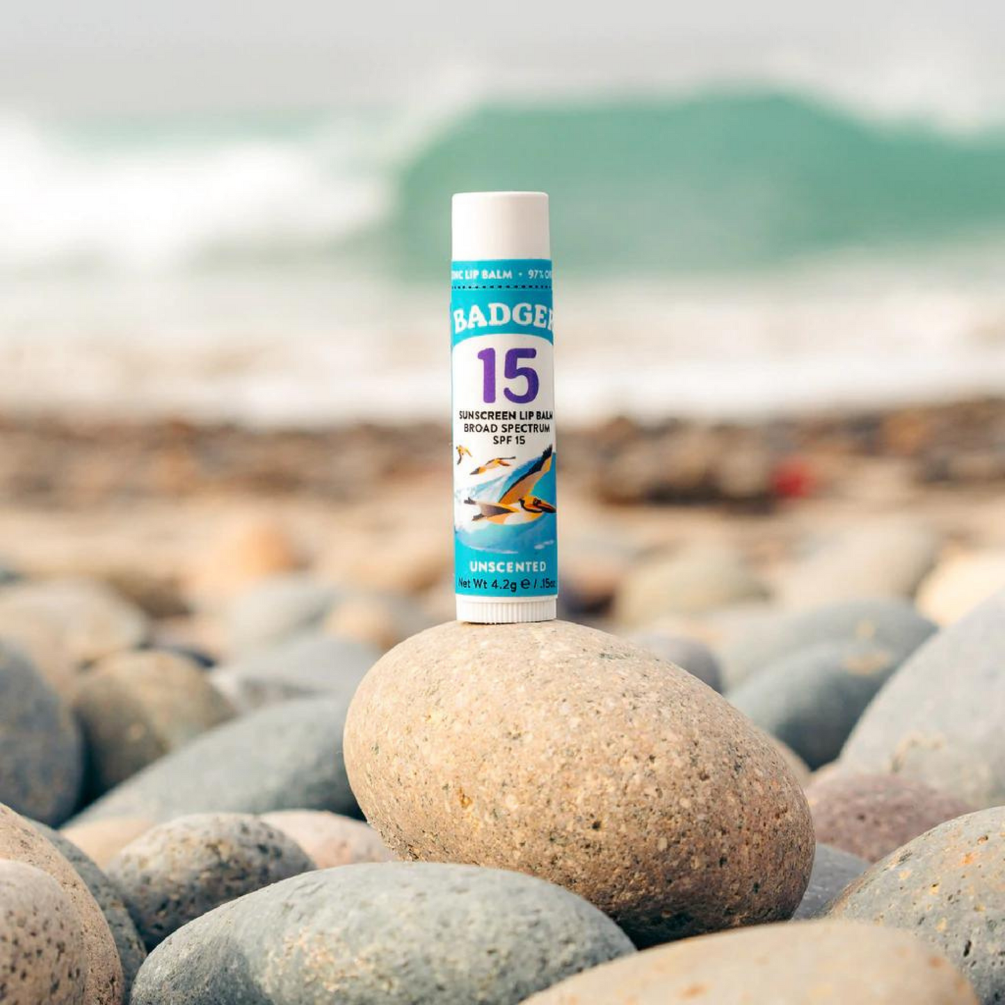 Badger SPF 15 Mineral Sunscreen Lip Balm (0.15 oz) #10084888