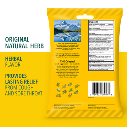 Ricola Sugar-Free Original Swiss Herb Throat Drops (19 count) #12725