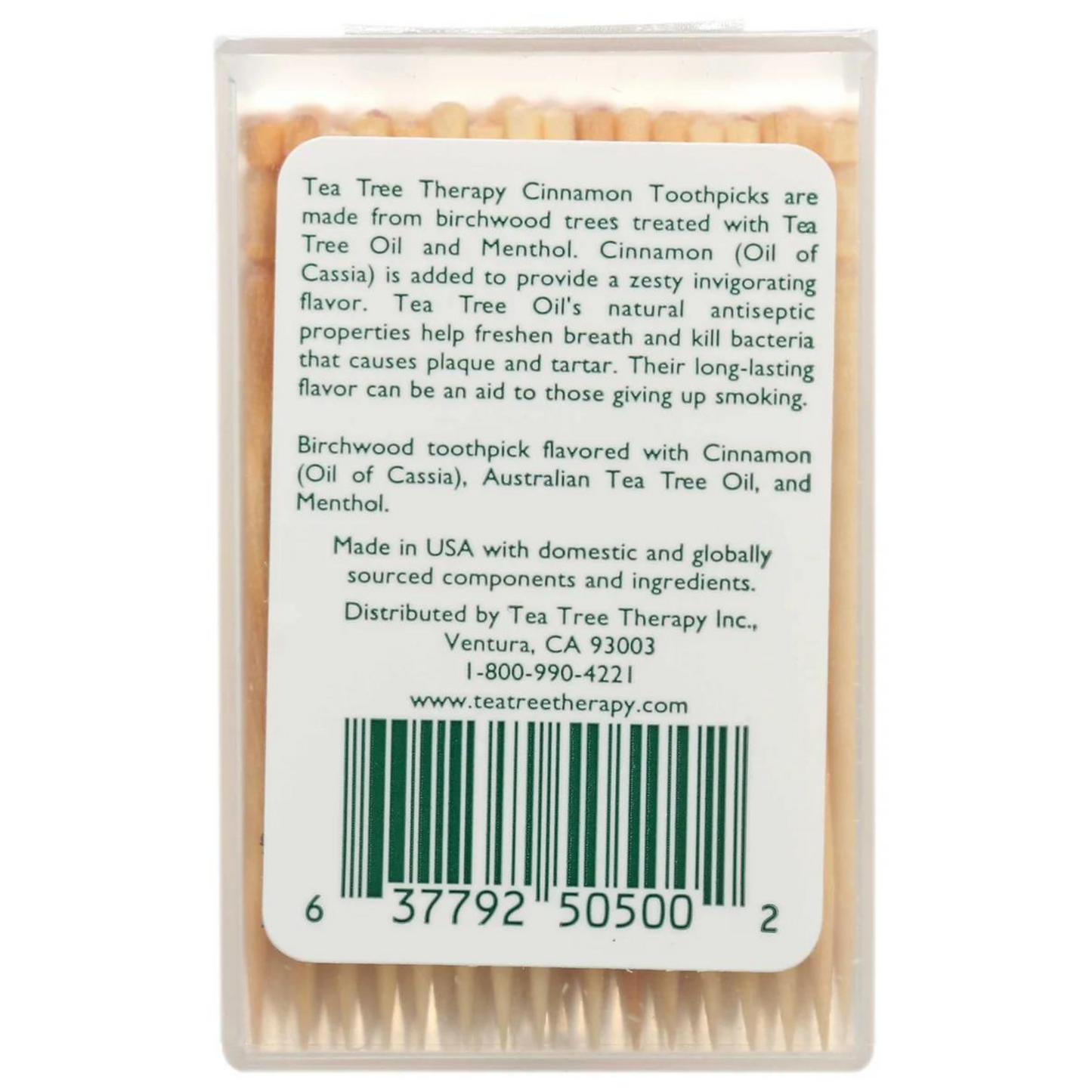 Tea Tree Therapy Cinnamon Toothpicks (100 count) #10085223