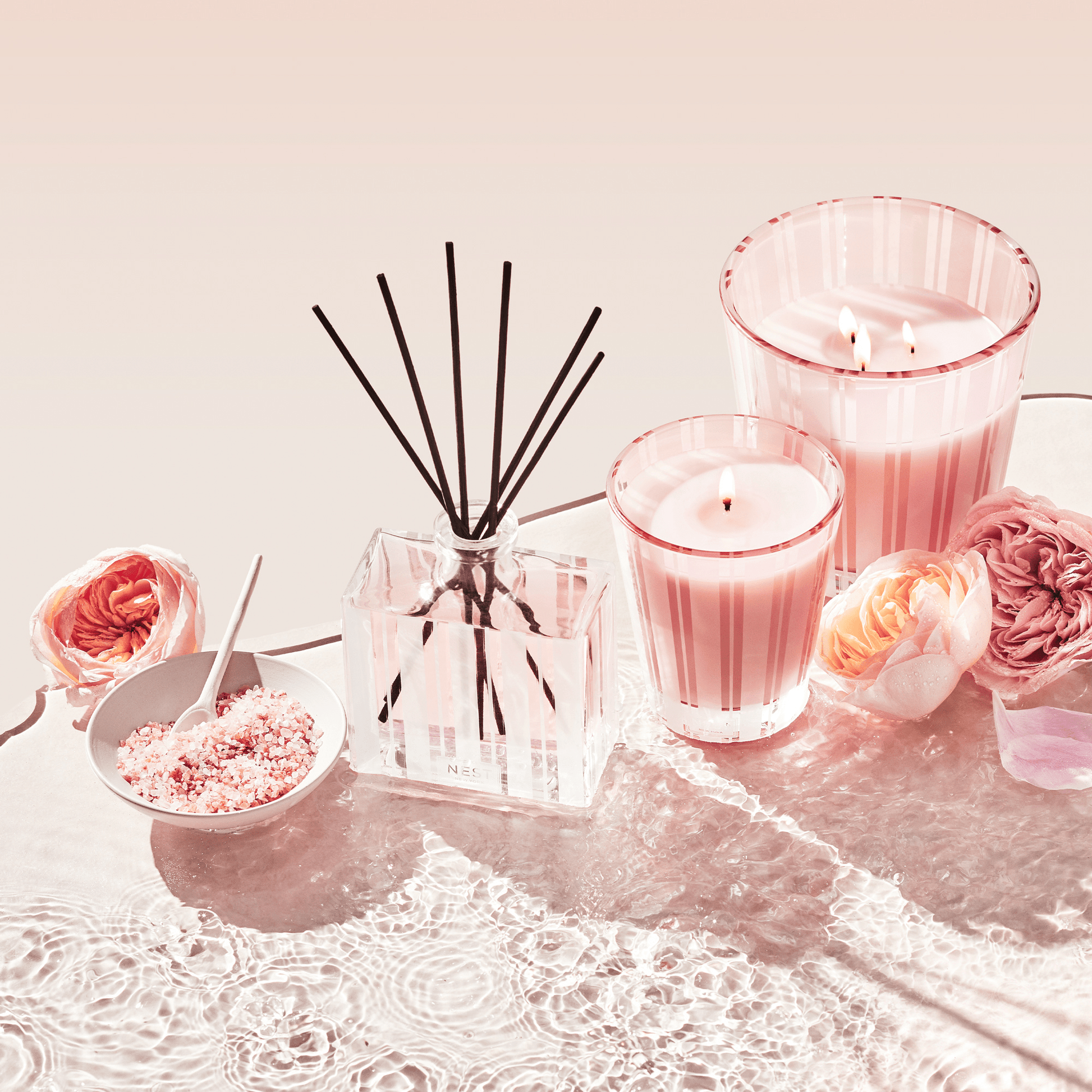 Alternate Image of Himalayan Salt Rosewater Classic Candle