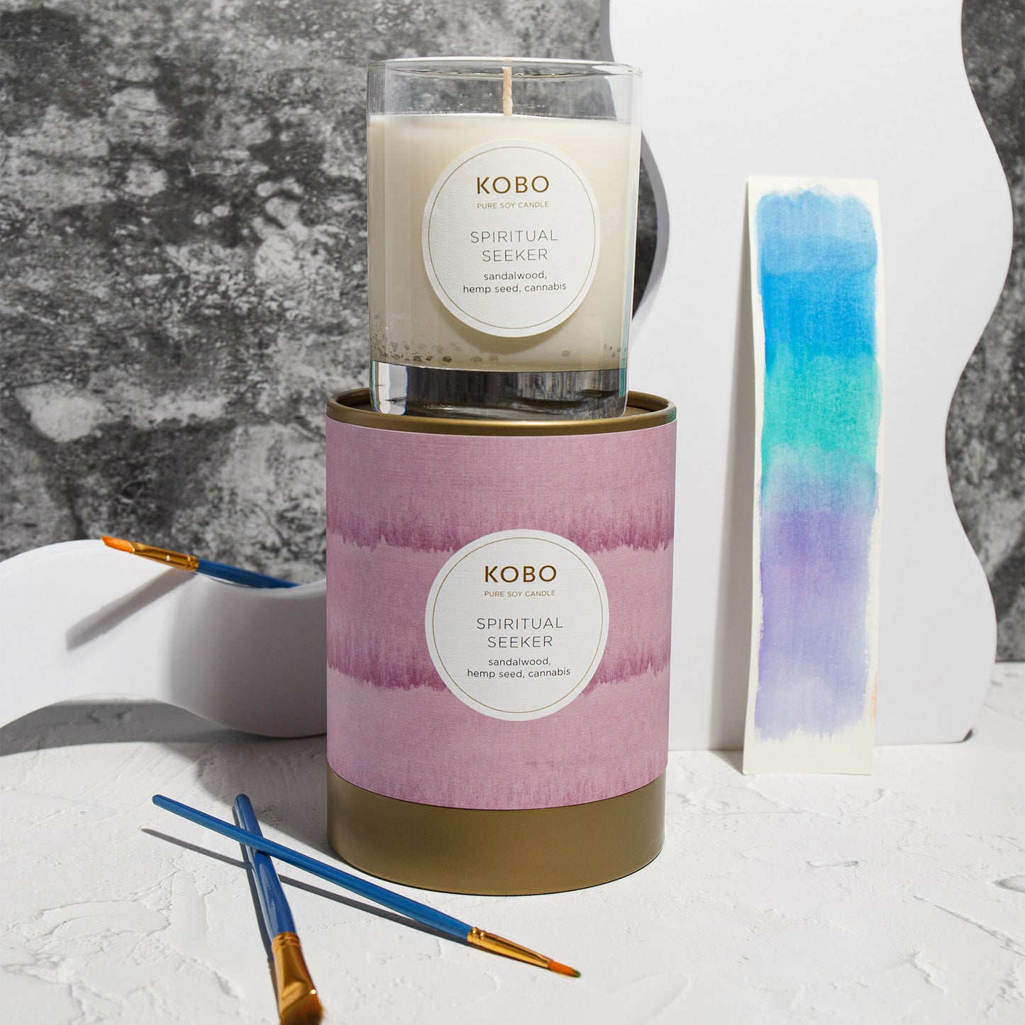 Image of Water Color Spiritual Seeker Candle