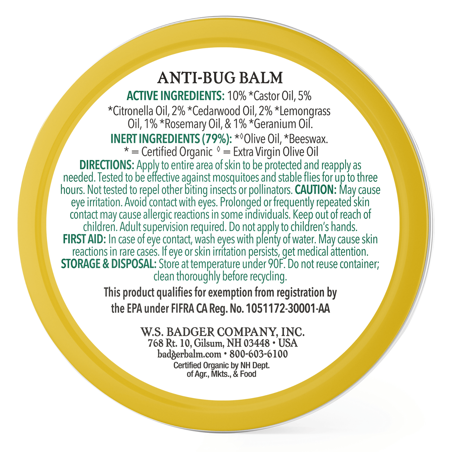 Alternate Image of Anti-Bug Balm Large Tin Back