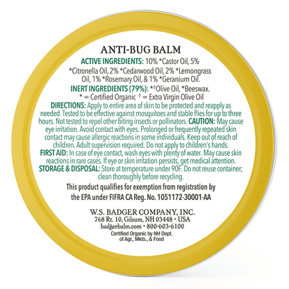 Alternate Image of Anti-Bug Balm Large Tin Back