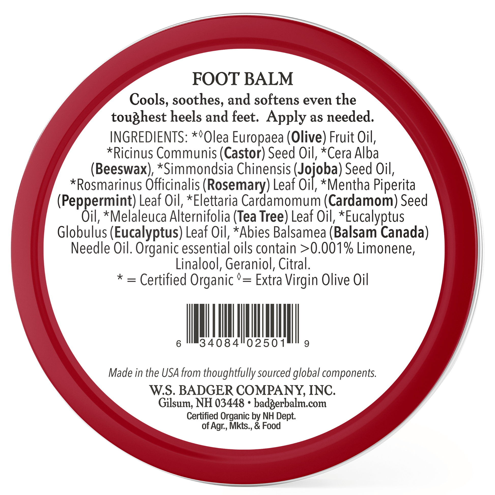 Alternate Image of Foot Balm Large Tin Back