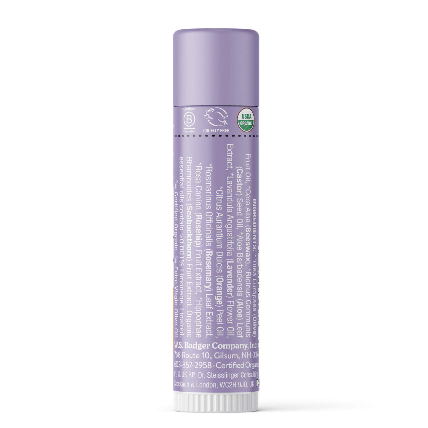 Alternate Image of Lavender & Orange Lip Balm Back