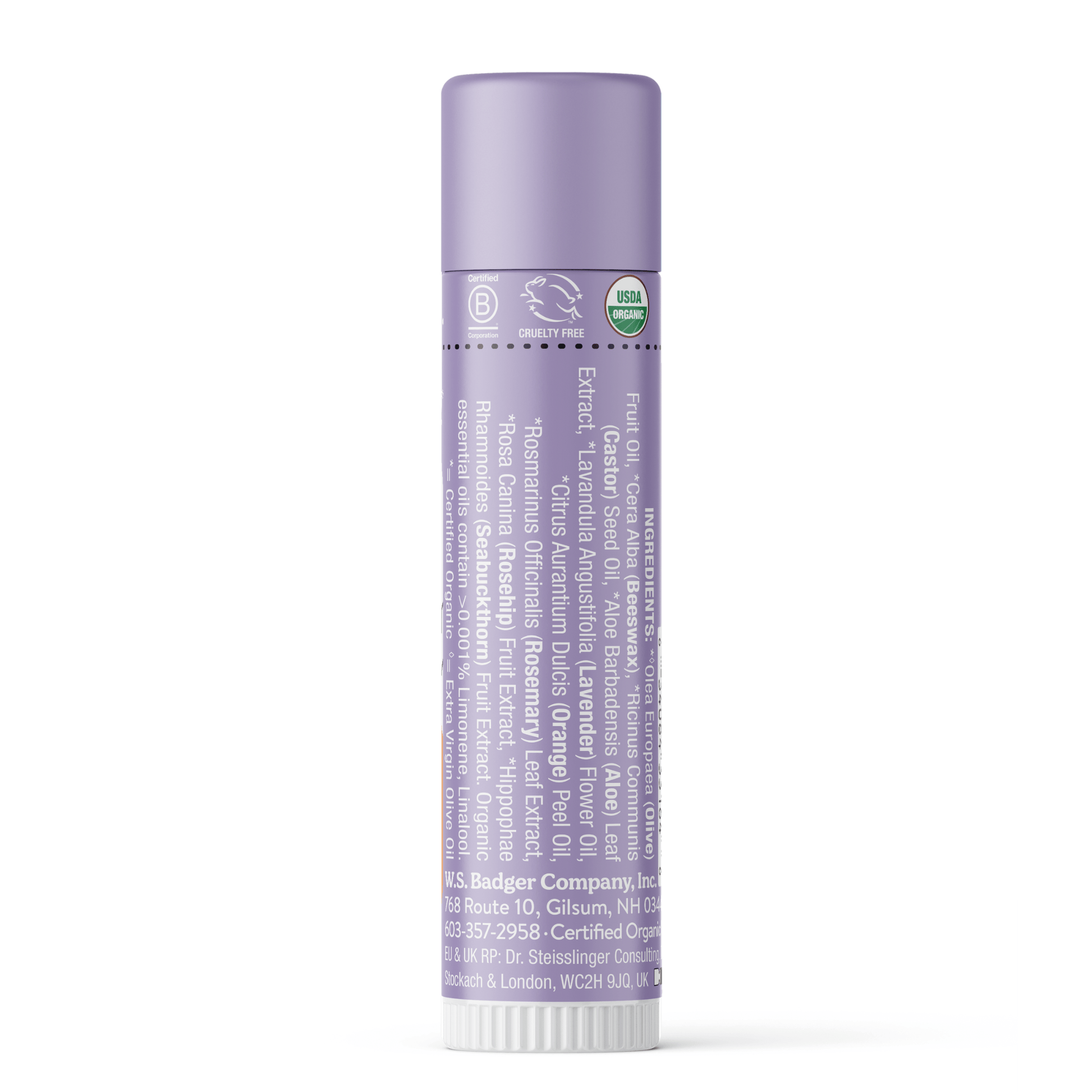 Alternate Image of Lavender & Orange Lip Balm Back