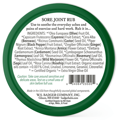 Alternate Image of Sore Joint Rub Large Tin Back