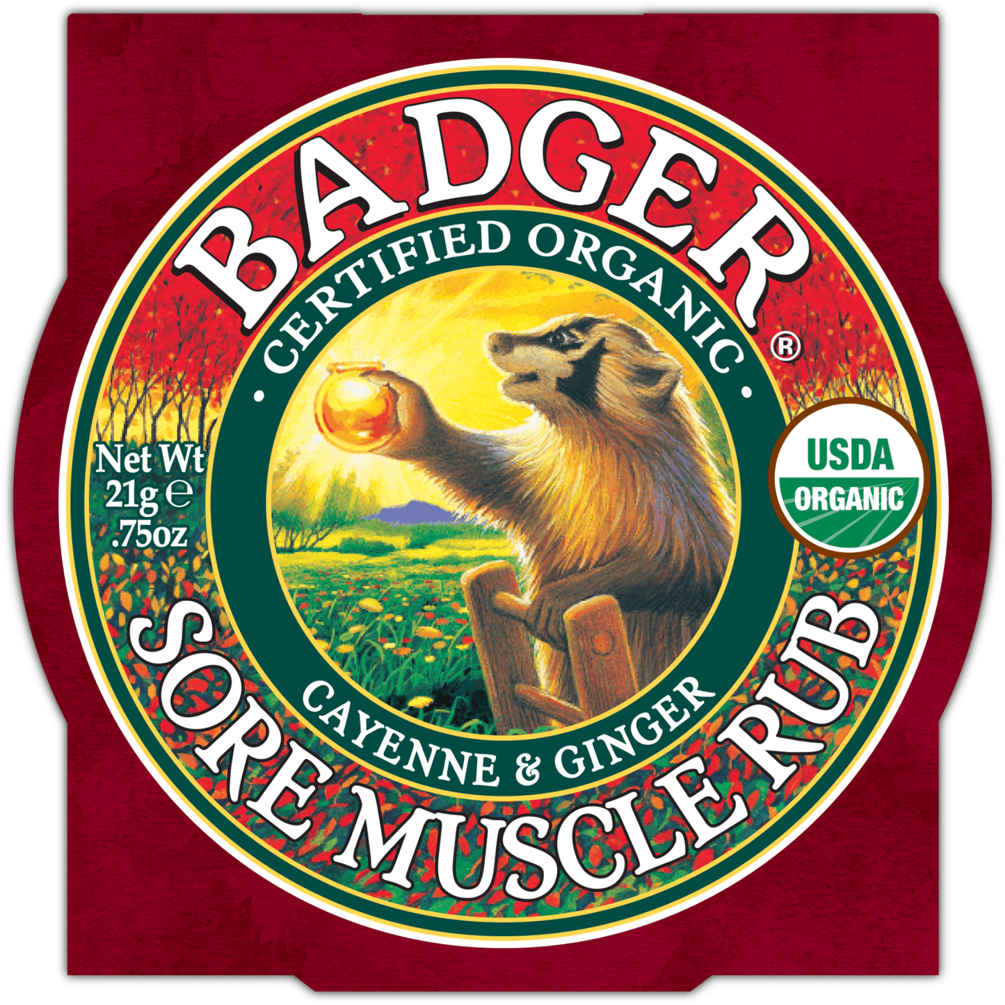 Alternate Image of Sore Muscle Rub Balm Small Tin Sleeve
