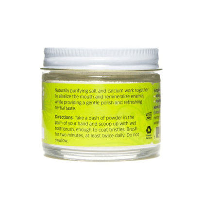 Alternate Image of All-Natural Tooth Powder Jar Back