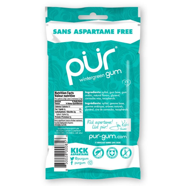 Alternate image of PUR Gum Wintergreen Bag